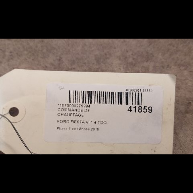 Commande de chauffage occasion FORD FIESTA VI Phase 1 10-2008->11-2012 1.4 TDCI 68ch 1777063 3