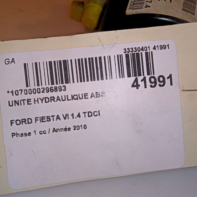 Unité hydraulique ABS occasion FORD FIESTA VI Phase 1 10-2008->11-2012 1.4 TDCI 68ch 1550294 6
