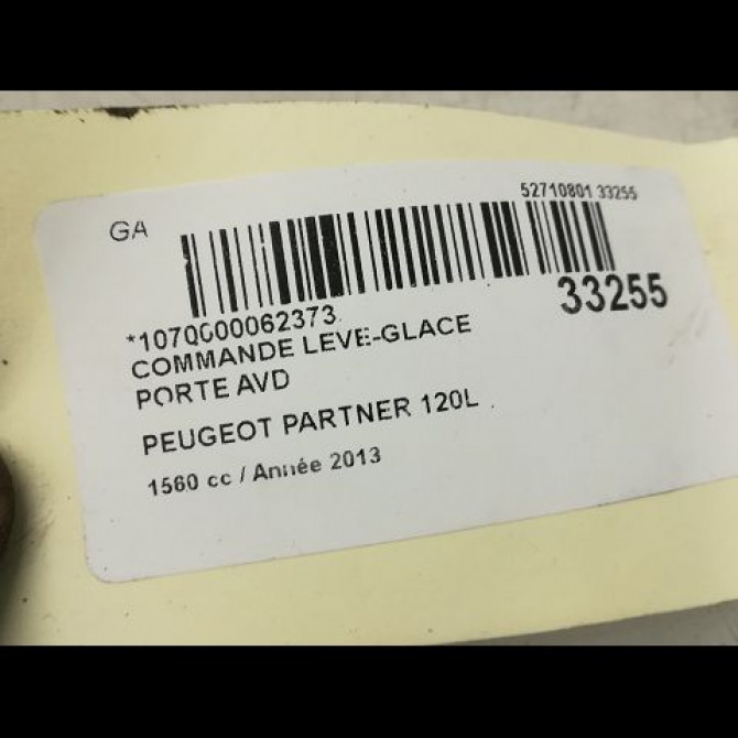 Commande lève-glace porte avant droite occasion PEUGEOT PARTNER II Phase 2 05-2012->... 6490HQ 4