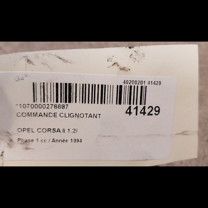 Commande clignotant occasion OPEL CORSA II Phase 1 03-1993->04-1997 1.2i 90213283 3