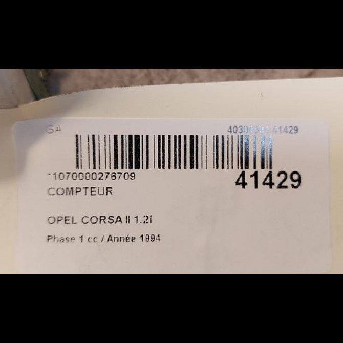 Compteur occasion OPEL CORSA II Phase 1 03-1993->04-1997 1.2i 90386342 3
