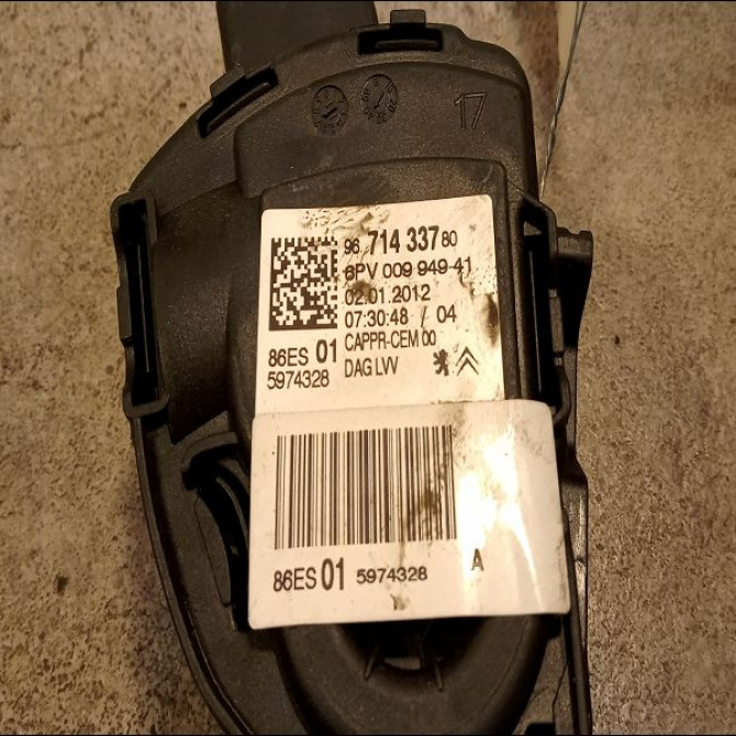 Potentiometre accelerateur occasion PEUGEOT 207 Phase 1 04-2006->06-2013 1.4 HDI 70ch 3