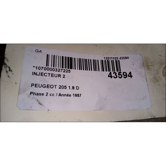 occasion PEUGEOT 205 205 Phase 2 1987-07-01->1998-12-31 1.8 D 2