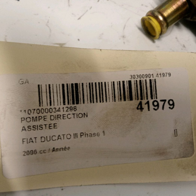 Pompe direction assistee occasion DUCATO III Phase 1 06-2006->10-2014 46460675 4