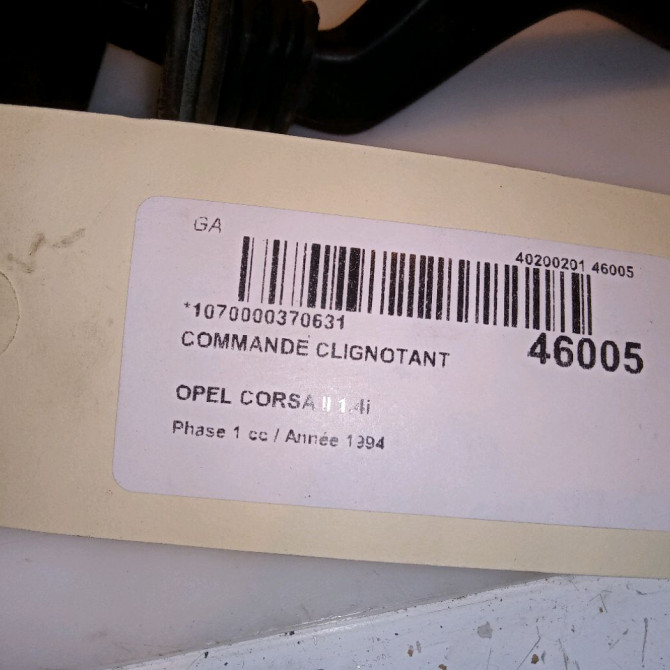 Commande clignotant occasion OPEL CORSA II Phase 1 03-1993->04-1997 1.4i 90213283 4