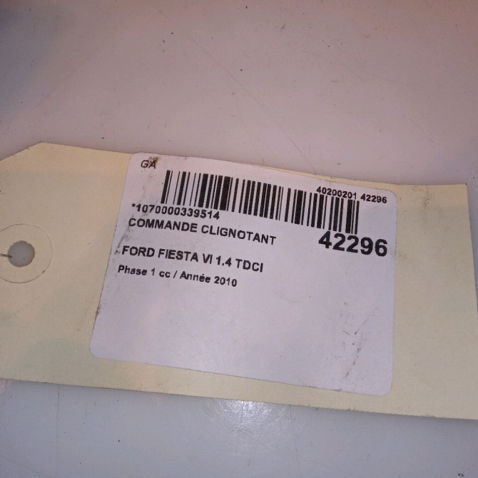 Commande clignotant occasion FORD FIESTA VI Phase 1 10-2008->11-2012 1.4 TDCI 68ch 1515202 5