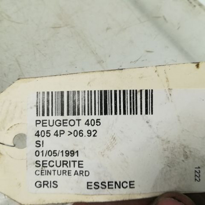 Ceinture arrière droite occasion PEUGEOT 405 Phase 1 07-1987->06-1992 4
