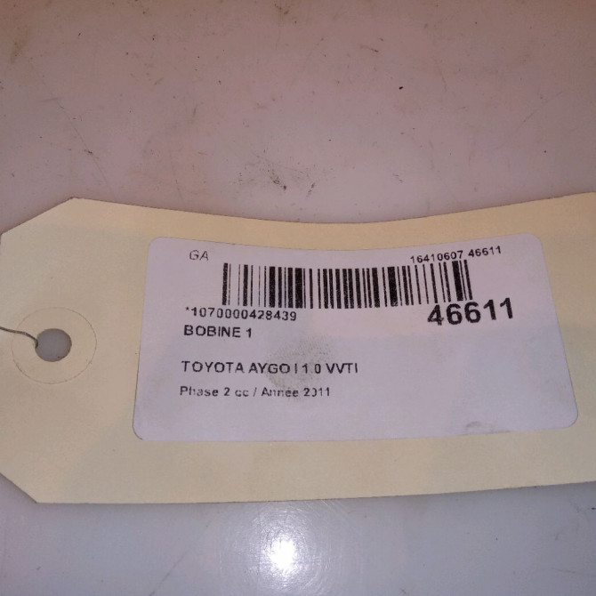 occasion TOYOTA AYGO I Phase 2 01-2009->06-2012 1.0 VVTI 9091902262 6
