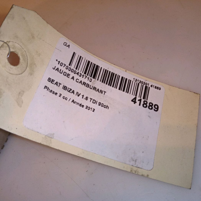 Jauge a carburant occasion SEAT IBIZA IV IBIZA IV Phase 2 2012-02-01->2016-03-31 1.6 TDI 90ch 6R0919673 4