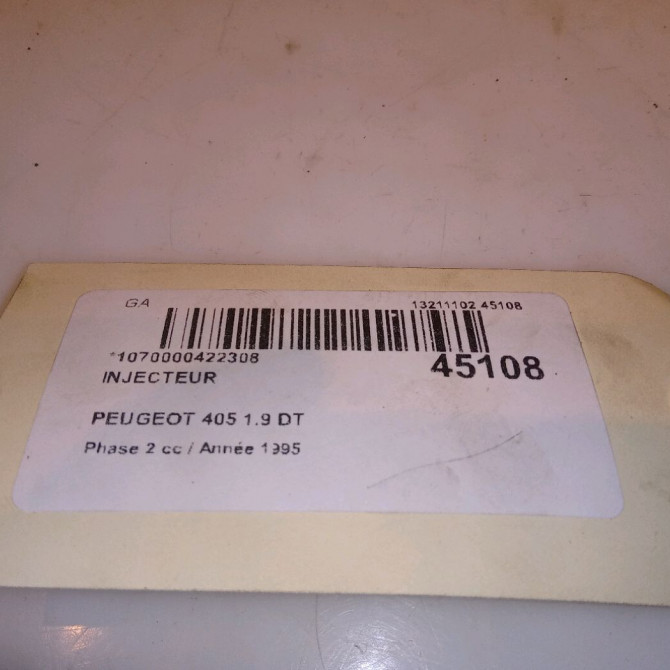 Injecteur occasion PEUGEOT 405 Phase 2 07-1992->06-1996 1.9 DT 5