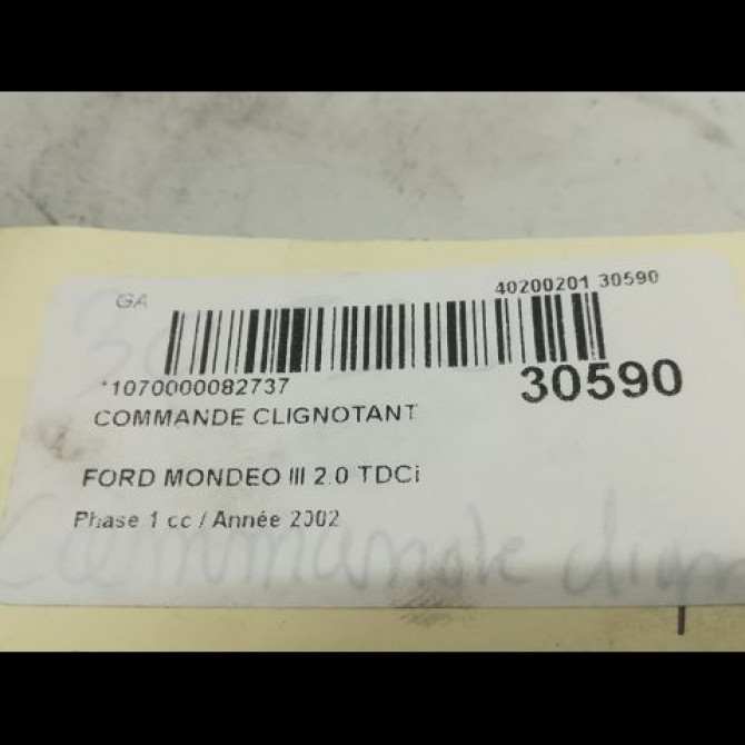 Commande clignotant occasion FORD MONDEO II Phase 1 09-2000->06-2007 2.0 TDCI 130ch 1142542 3