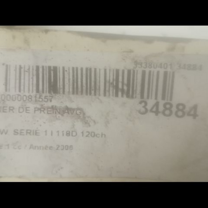 Etrier de frein avant gauche occasion B.M.W. SERIE 1 I Phase 1 01-2007->07-2011 118D 120ch 34116774681 3