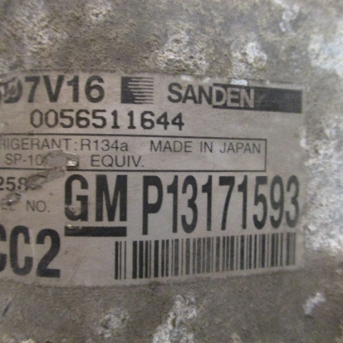 Compresseur air conditionne occasion SAAB 9-3 II Phase 1 09-2005->09-2007 12843774 3