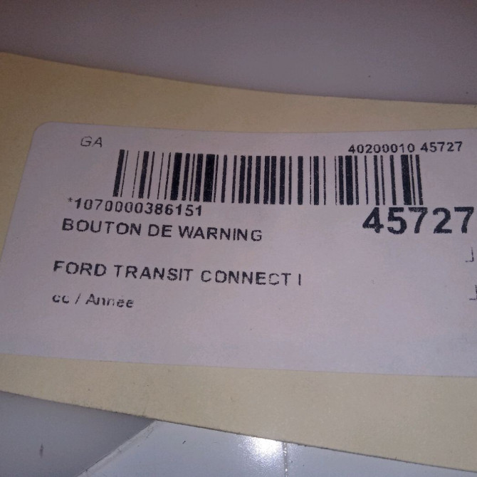 Bouton de warning occasion FORD TRANSIT CONNECT I 4370995 3