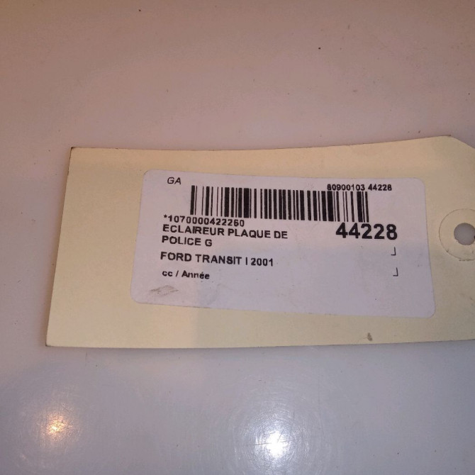 Eclaireur plaque de police g occasion FORD TRANSIT I 1732840 4