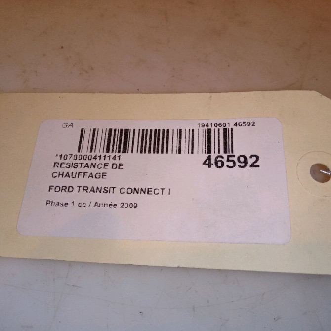 Resistance de chauffage occasion FORD TRANSIT CONNECT I Phase 1 01-2003->04-2009 1.8 TDCi 75ch 4