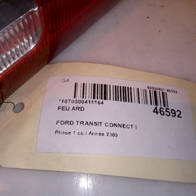 Feu arrière droit occasion FORD TRANSIT CONNECT I Phase 1 01-2003->04-2009 1.8 TDCi 75ch 1369233 4