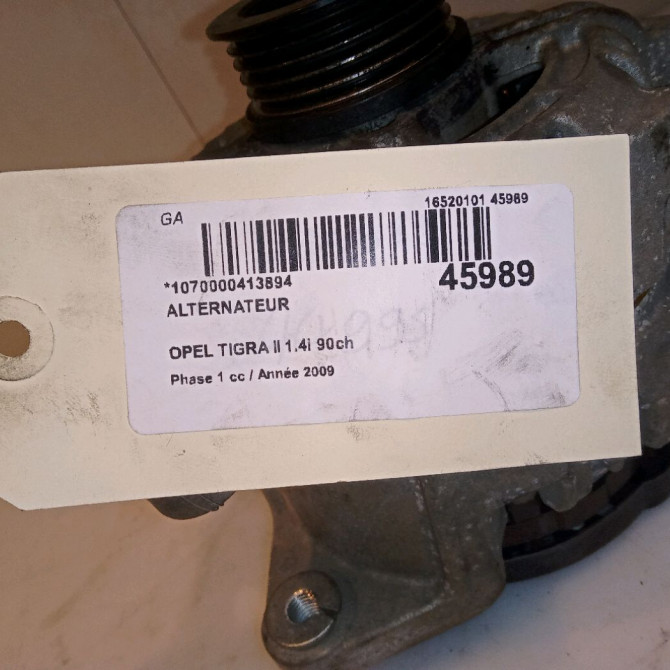 Alternateur occasion OPEL TIGRA II Phase 1 09-2004->... 1.4i 90ch 93177833 5