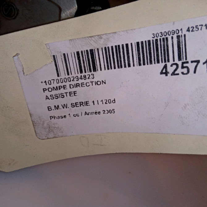 Pompe direction assistee occasion B.M.W. SERIE 1 I Phase 1 05-2004->12-2006 120d 32416768155 5