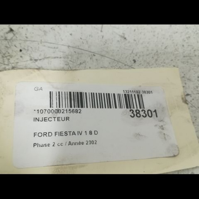 Injecteur occasion FORD FIESTA IV Phase 2 09-1999->09-2002 1.8 D 1213938 3