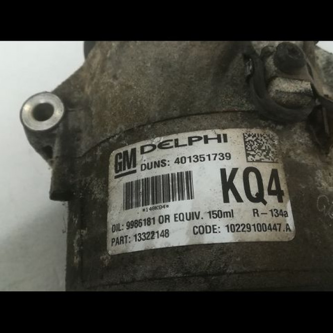 Compresseur air conditionne occasion OPEL ZAFIRA II Phase 2 01-2008->12-2014 95515264 3