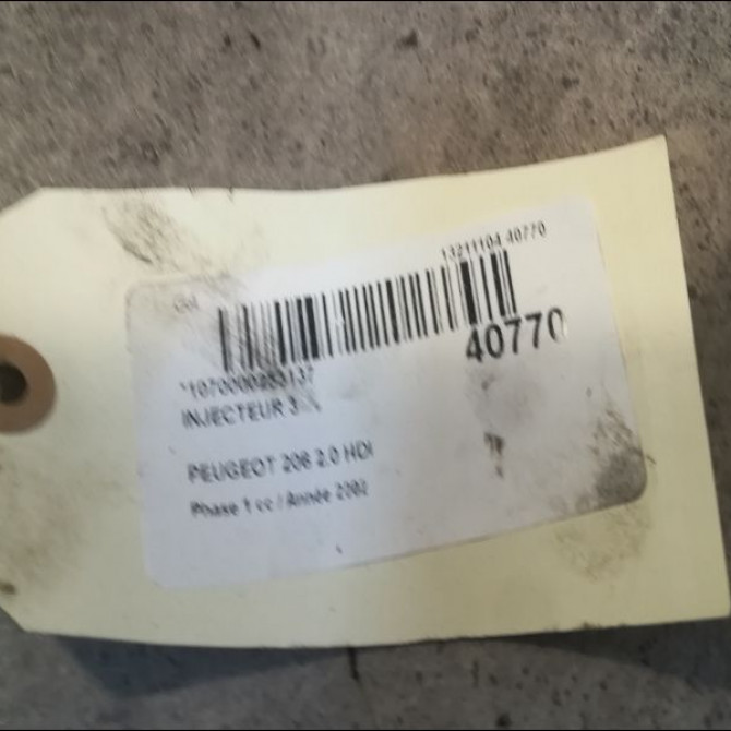 occasion PEUGEOT 206 Phase 1 09-1998->03-2009 2.0 HDI 1980H8 3