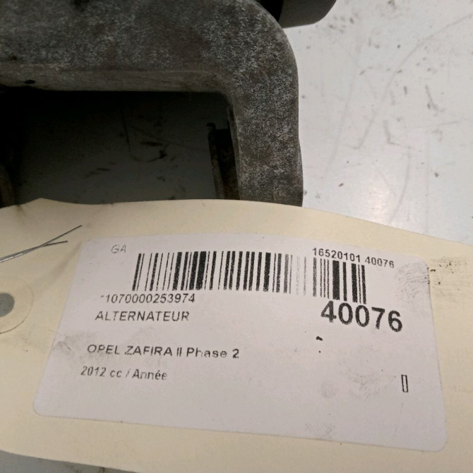 Alternateur occasion OPEL ZAFIRA II Phase 2 01-2008->12-2014 93190829 4