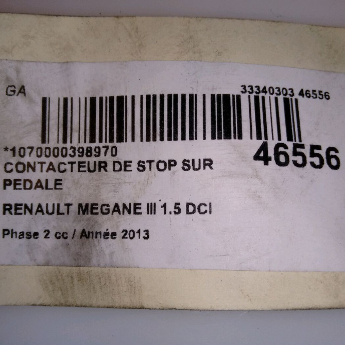 occasion RENAULT MEGANE III Phase 2 01-2012->06-2014 1.5 DCI 110ch 253209243R 5