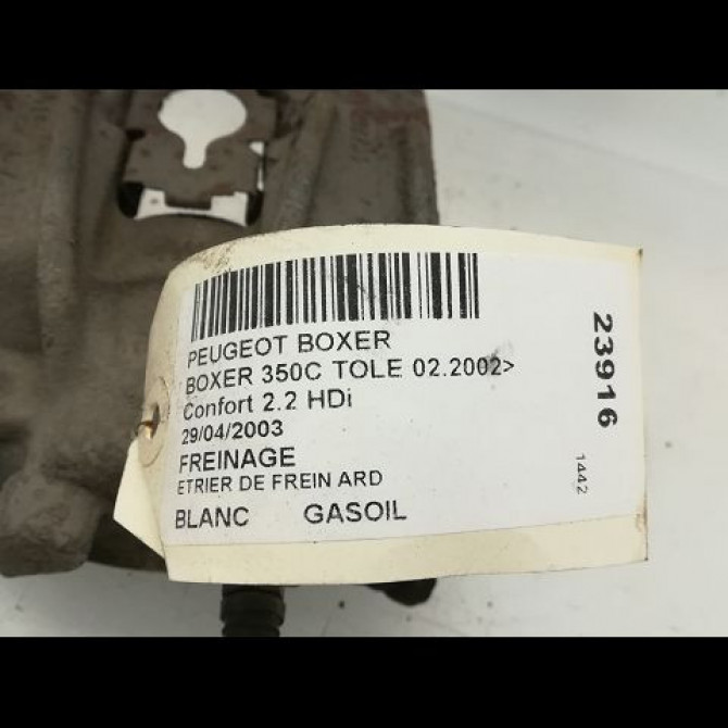 Etrier de frein arrière droit occasion PEUGEOT BOXER II Phase 1 02-2002->06-2006 2.2 HDI 100ch 1607378780 4