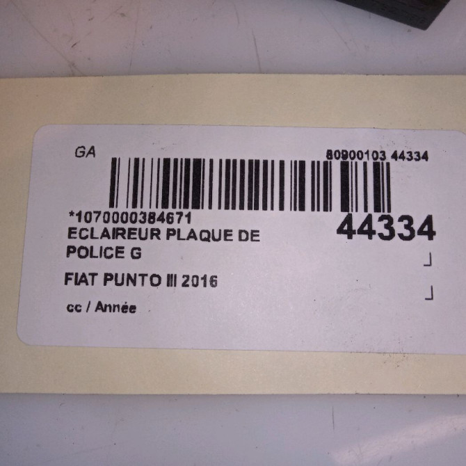 Eclaireur plaque de police g occasion PUNTO III 51762788 4