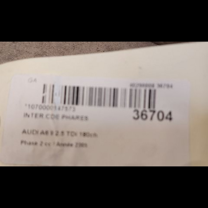 Interrupteur commande de phares occasion AUDI A6 II Phase 2 07-2001->05-2004 2.5 TDi 180ch 3