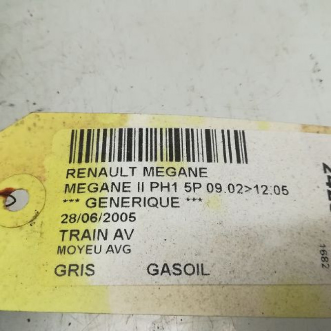 Moyeu avg occasion RENAULT MEGANE II Phase 1 09-2003->12-2005 1.5 DCI 80ch 402102977R 5