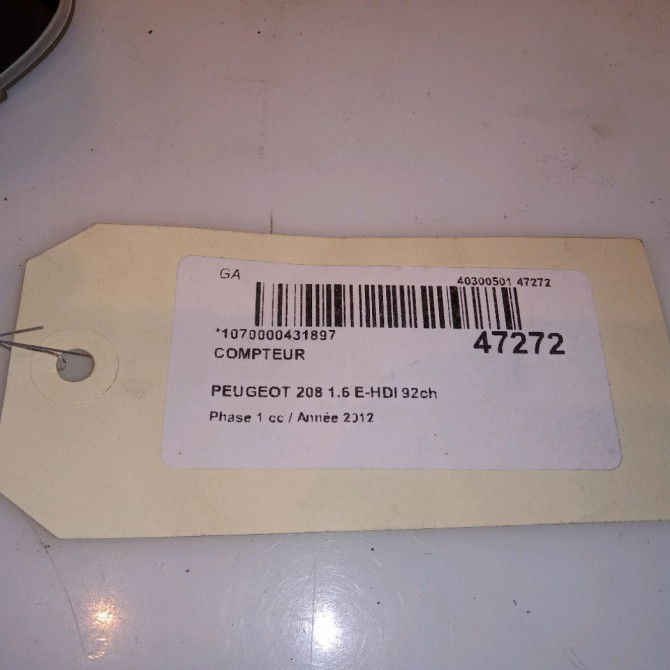 Compteur occasion PEUGEOT 208 208 Phase 1 2012-03-01->2015-09-30 1.6 E-HDI 92ch 9813869080 4