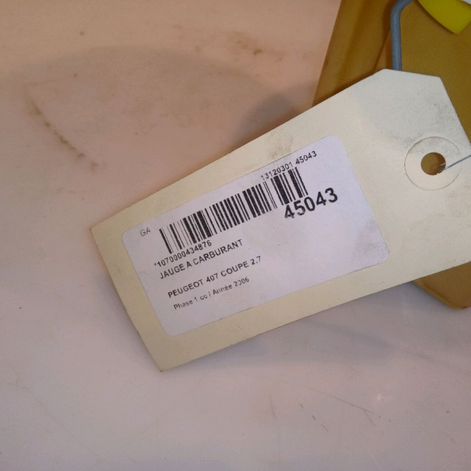 Jauge a carburant occasion PEUGEOT 407 COUPE Phase 1 10-2005->12-2011 2.7 HDI 204ch 1525SH 5