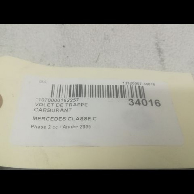 Volet de trappe carburant occasion MERCEDES CLASSE C COUPE SPORT II Phase 2 03-2004->04-2008 C 220 CDI 2037500806 3