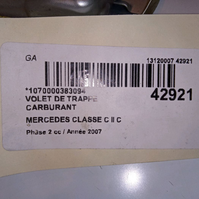 Volet de trappe carburant occasion MERCEDES CLASSE C II Phase 2 03-2004->06-2007 C 200 CDi 2037500806 4