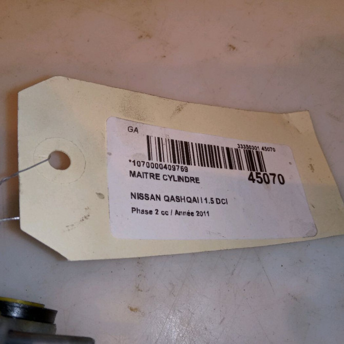 Maitre cylindre occasion NISSAN QASHQAI I Phase 2 03-2010->04-2014 1.5 DCI 110ch 46010JD90A 4