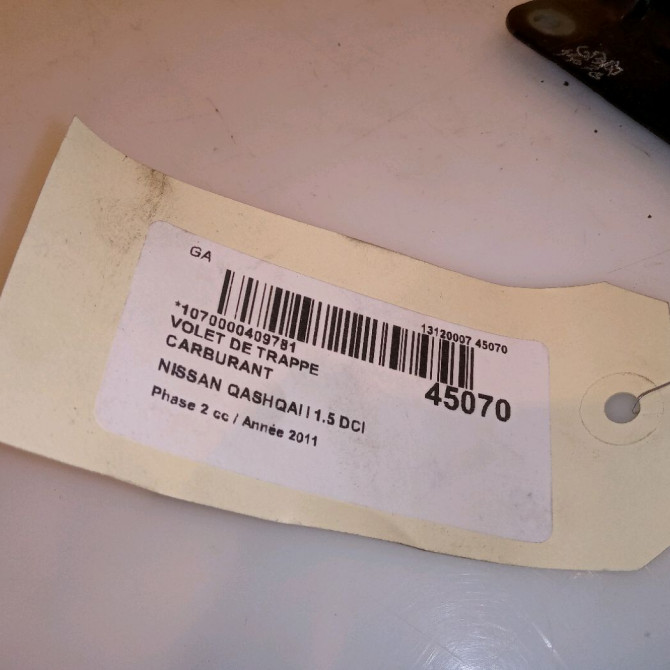 Volet de trappe carburant occasion NISSAN QASHQAI I Phase 2 03-2010->04-2014 1.5 DCI 110ch G8830JD0M0 4
