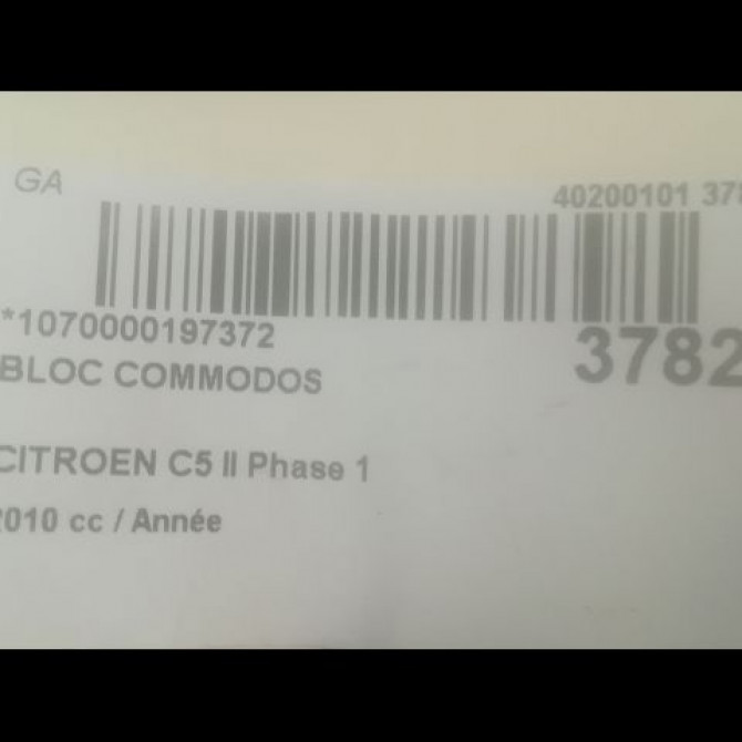 Bloc commodos occasion CITROEN C5 II Phase 1 04-2008->... 6242RL 4