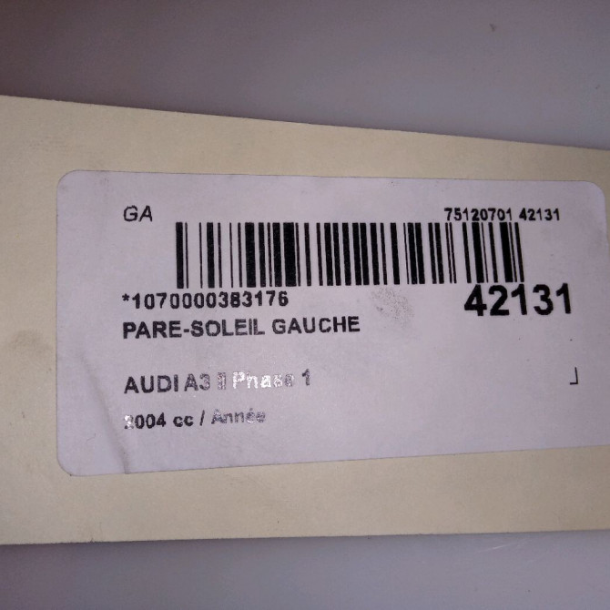 Pare-soleil gauche occasion AUDI A3 II Phase 1 06-2003->06-2008 8P0857551AE9V4 3