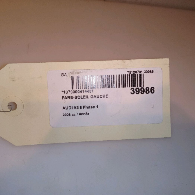 Pare-soleil gauche occasion  8P0857551AE9V4 4