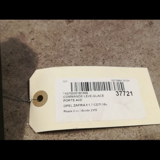 Commande lève-glace porte avant droite occasion OPEL ZAFIRA II Phase 2 01-2008->12-2014 1.7 CDTI 16v 110ch 13228881 2