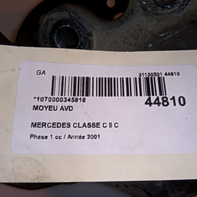 Moyeu avd occasion MERCEDES CLASSE C II Phase 1 05-2000->03-2004 C 220 CDI 2093300325 4