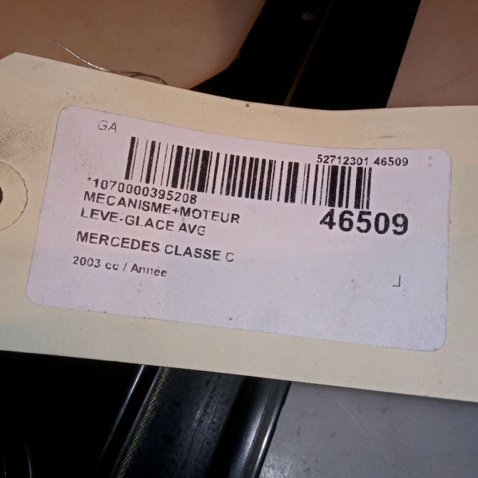 Mecanisme+moteur leve-glace avg occasion MERCEDES CLASSE C COUPE SPORT II Phase 1 03-2001->03-2004 2037203946 4