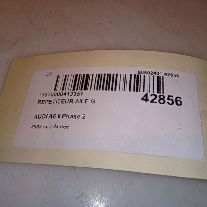 Répétiteur aile gauche occasion AUDI A6 II Phase 2 07-2001->05-2004 8E0949127 4