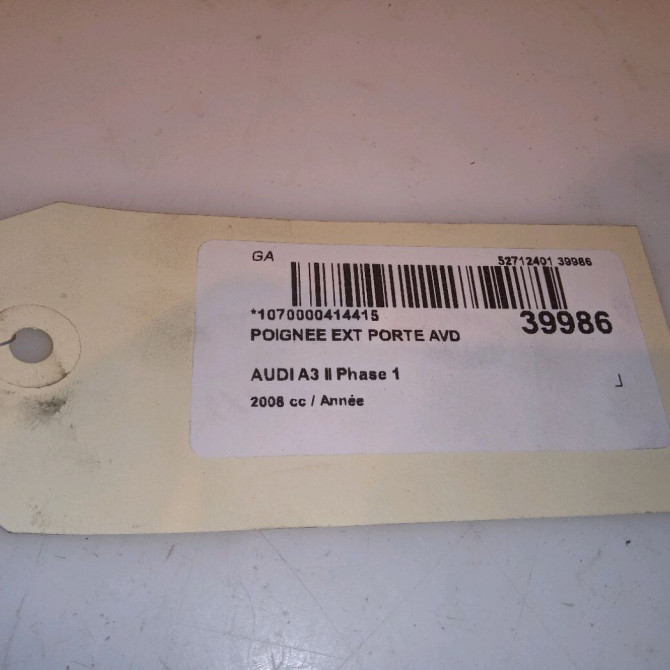 Poignee ext porte avd occasion  8E0839207 5