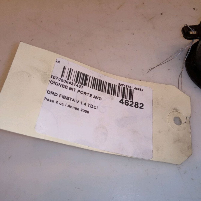 Poignee int porte avg occasion FORD FIESTA V Phase 2 10-2005->10-2008 1.4 TDCI 1329938 4