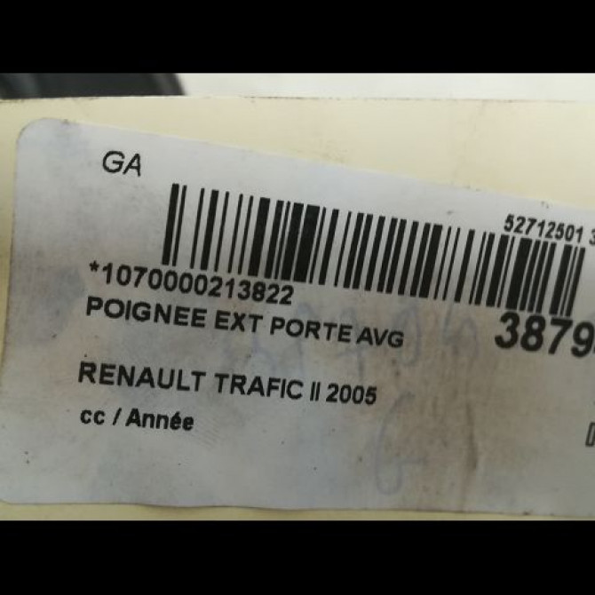 Poignee ext porte avg occasion RENAULT TRAFIC II 805065812R 3