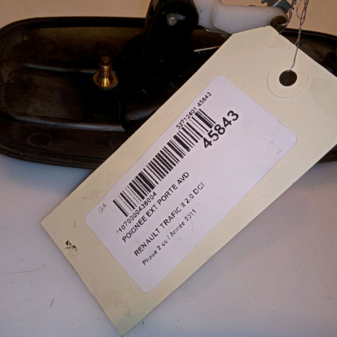 Poignee ext porte avd occasion RENAULT TRAFIC II Phase 2 08-2006->... 2.0 DCI 115ch 805065812R 4