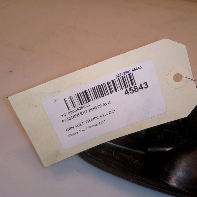 Poignee ext porte avg occasion RENAULT TRAFIC II Phase 2 08-2006->... 2.0 DCI 115ch 805065812R 4